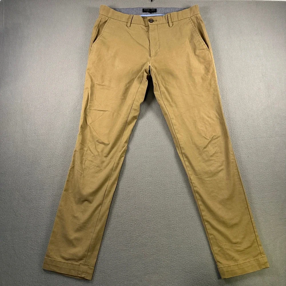 Banana Republic Mason Athletic Tapered Chino Pants Acorn Brown 32x31 338337 Mens